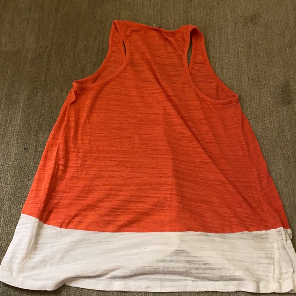 Splendid Orange Button Tank Top - image 3